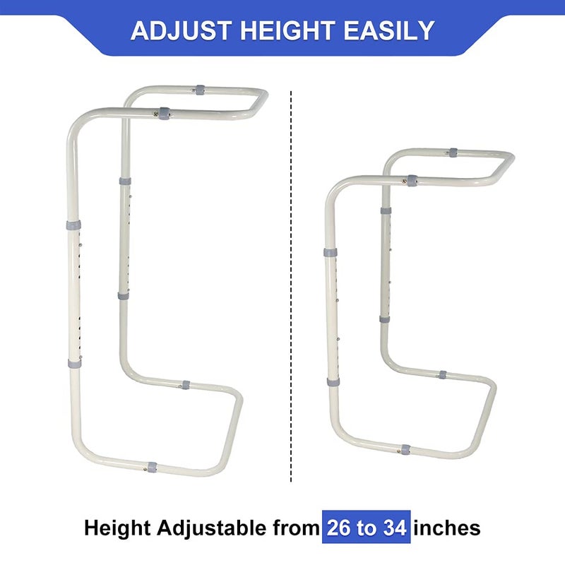 Zelen Blanket Lifter for Feet Lift Bar Sheet Riser Foot Tent Blanket Support Holder 26-34'' Adjustable Bed Cradle Assistance Device Hospital Bed Rail Accessories Leg Knee Ankle Post Surgery Recovery - Image 2